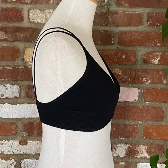 Free People Black Seams Right Bralette New Size Medium - Picture 5 of 8